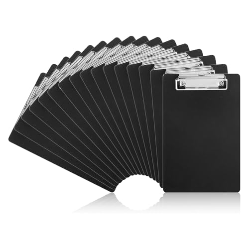 Junterone 16er-Pack Kleine Klemmbretter, 6 X 9, Mini-Klemmbretter mit Stifthalter-Clip, A5-Memo-Klemmbrett Junterone 16er-Pack Kleine Klemmbretter, 6 X 9, Mini-Klemmbretter mit Stifthalter-Clip, A5-Memo-Klemmbrett von Junterone