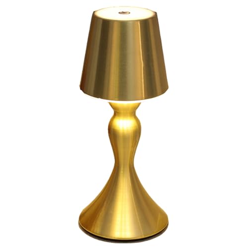 Juodkeo Moderne Goldlampe, 3-farbige wiederaufladbare Tischlampe, stufenlose Touch-Steuerung Nachttischlicht, elegantes Dekor für Schlafzimmer, Schreibtisch, Kinderzimmer ,Style 2 Juodkeo Moderne Goldlampe, 3-farbige wiederaufladbare Tischlampe, stufenlose Touch-Steuerung Nachttischlicht, elegantes Dekor für Schlafzimmer, Schreibtisch, Kinderzimmer ,Style 2 von Juodkeo