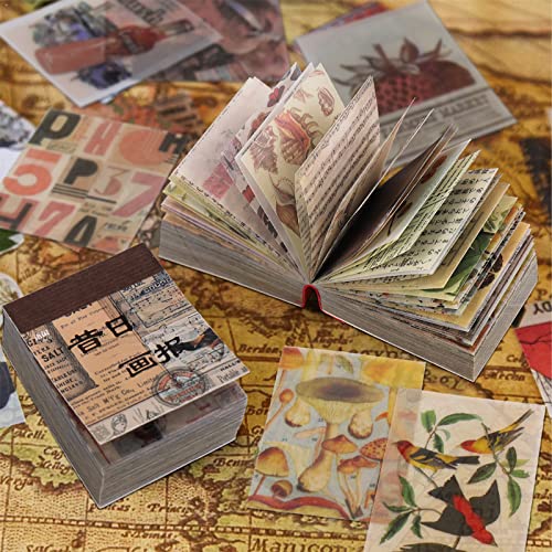 Juome 732 Stück Vintage Scrapbooking Supplies, Scrapbooking Papier für Journaling Supplies, Decoupage-Papier für Bullet Junk Journal Dekoratives Bastelpapier Juome 732 Stück Vintage Scrapbooking Supplies, Scrapbooking Papier für Journaling Supplies, Decoupage-Papier für Bullet Junk Journal Dekoratives Bastelpapier von Juome