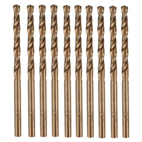 Juqoyue 10PCS Spiralbohrer-Set M35 4,0mm 3 Edge HSS Lochbohrer für Edelstahl, und Metallbohrungen Juqoyue 10PCS Spiralbohrer-Set M35 4,0mm 3 Edge HSS Lochbohrer für Edelstahl, und Metallbohrungen von Juqoyue