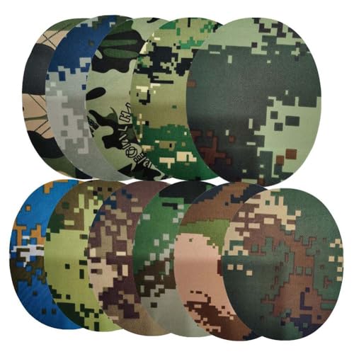 Juqoyue 11Pcs Camouflage Bügeleisen-Patches für Jacken, Jeans, Kleidung Reparatur-Set Kleidungsellenbogen-Patches für Löcher Dekoration von Juqoyue