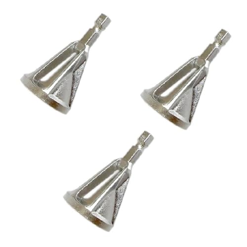 Juqoyue 3-Teiliger Sechskantgriff, Länge 18 mm, Außer für Fräser, Schrauben, Polierbohrer, Anfaswerkzeug, Geeigneter Durchmesser 6-19 mm, A von Juqoyue