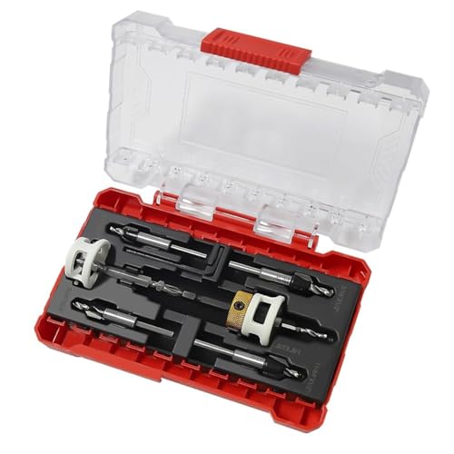 Juqoyue 5-Teiliges Senkbohrer-Set mit Sechskantschaft und Reibungsarmem Tiefenanschlag, 1/4 Schnellwechsel-Senkbohrer mit Sechskantschaft Juqoyue 5-Teiliges Senkbohrer-Set mit Sechskantschaft und Reibungsarmem Tiefenanschlag, 1/4 Schnellwechsel-Senkbohrer mit Sechskantschaft von Juqoyue