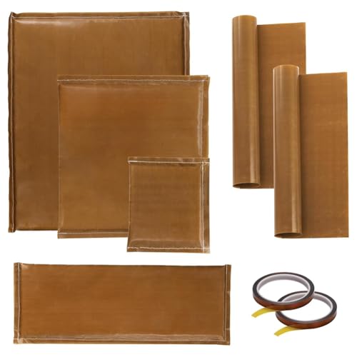 Juqoyue 8er-Set Wärmepress-Kissenmatten, 4 Größen -Wärmepress-Transferkissen, 2 Teflonplatten und 2 Bänder Juqoyue 8er-Set Wärmepress-Kissenmatten, 4 Größen -Wärmepress-Transferkissen, 2 Teflonplatten und 2 Bänder von Juqoyue
