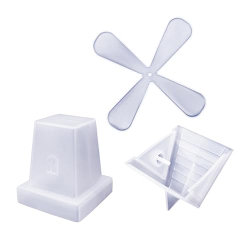 Juqoyue Kristall-Kleberform, Rotierende Windmühlenform, Dekoration, Tischdekoration, Kerzenform von Juqoyue