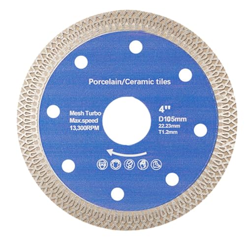 Juqoyue Sägeblätter für Fliesen, Keramik, Marmor, Platten, Steinschneideblätter und Langlebige Materialien 105 X 22,23 mm Juqoyue Sägeblätter für Fliesen, Keramik, Marmor, Platten, Steinschneideblätter und Langlebige Materialien 105 X 22,23 mm von Juqoyue