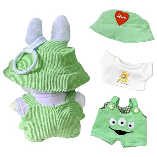 JurciCat Niedliche Mini Plüsch Puppen Kleidung Bekleidung Für 17cm Plüsch Für Kuscheltier Kleidung Pullover Hoodie Bekleidung DIY Kinder Geschenke(Puppen Nicht enthalten) von JurciCat