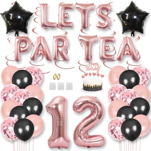 Teeparty Geburtstag Dekorationen LETS PAR TEA Nummer Folienballons High Tea Thema Partyzubehör 12. Party Fotoshooting Supplies Konfetti Luftballons Tortenaufsatz Teeparty Geburtstag Dekorationen LETS PAR TEA Nummer Folienballons High Tea Thema Partyzubehör 12. Party Fotoshooting Supplies Konfetti Luftballons Tortenaufsatz von Jurxy