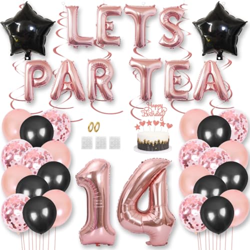Teeparty Geburtstag Dekorationen LETS PAR TEA Nummer Folienballons High Tea Thema Partyzubehör 14. Party Fotoshooting Supplies Konfetti Luftballons Tortenaufsatz Teeparty Geburtstag Dekorationen LETS PAR TEA Nummer Folienballons High Tea Thema Partyzubehör 14. Party Fotoshooting Supplies Konfetti Luftballons Tortenaufsatz von Jurxy