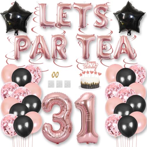 Teeparty Geburtstag Dekorationen LETS PAR TEA Nummer Folienballons High Tea Thema Partyzubehör 31. Party Fotoshooting Supplies Konfetti Luftballons Tortenaufsatz Teeparty Geburtstag Dekorationen LETS PAR TEA Nummer Folienballons High Tea Thema Partyzubehör 31. Party Fotoshooting Supplies Konfetti Luftballons Tortenaufsatz von Jurxy