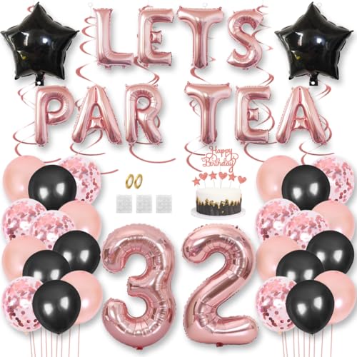 Teeparty Geburtstag Dekorationen LETS PAR TEA Nummer Folienballons High Tea Thema Partyzubehör 32. Party Fotoshooting Supplies Konfetti Luftballons Tortenaufsatz Teeparty Geburtstag Dekorationen LETS PAR TEA Nummer Folienballons High Tea Thema Partyzubehör 32. Party Fotoshooting Supplies Konfetti Luftballons Tortenaufsatz von Jurxy