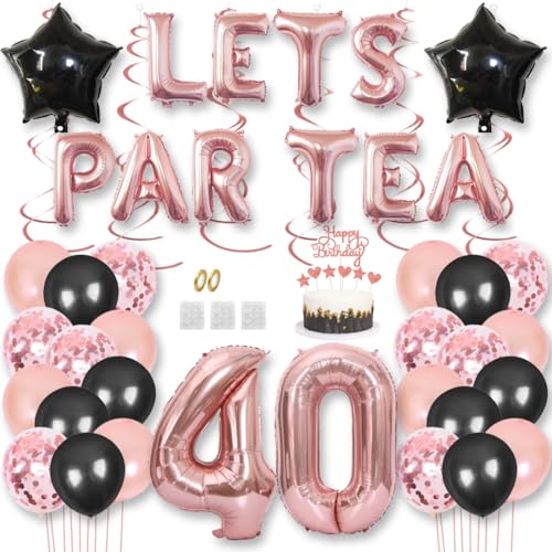 Teeparty Geburtstag Dekorationen LETS PAR TEA Nummer Folienballons High Tea Thema Partyzubehör 40. Party Fotoshooting Supplies Konfetti Luftballons Tortenaufsatz Teeparty Geburtstag Dekorationen LETS PAR TEA Nummer Folienballons High Tea Thema Partyzubehör 40. Party Fotoshooting Supplies Konfetti Luftballons Tortenaufsatz von Jurxy