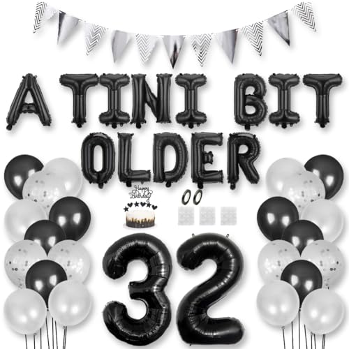 Martini Geburtstag Party Decor A Tiny Bit Older Espresso Bar-Thema Partyzubehör 32. Geburtstag Dekorationen Banner Folienballon Luftballons Tinis Dekor Foto-Requisite Schwarz Martini Geburtstag Party Decor A Tiny Bit Older Espresso Bar-Thema Partyzubehör 32. Geburtstag Dekorationen Banner Folienballon Luftballons Tinis Dekor Foto-Requisite Schwarz von Jurxy