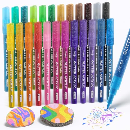 JusArt 24 Glitzerstifte 0,7 mm Metallic Marker Stifte Wasserfest Magische Stifte ostern geschenke kinder Geschenke für Mädchen,Grußkarten, Zeichnen,Scrapbook,DIY Fotoalbum JusArt 24 Glitzerstifte 0,7 mm Metallic Marker Stifte Wasserfest Magische Stifte ostern geschenke kinder Geschenke für Mädchen,Grußkarten, Zeichnen,Scrapbook,DIY Fotoalbum von JusArt