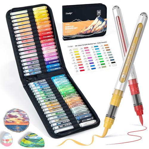 JusArt Gel-Tinten-Acryl-Marker, 36 Stück von JusArt