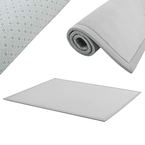 Juskys Krabbelmatte Spielmatte Krabbeldecke 220x180cm Samtmatte Teppich für Kind, Baby, Yoga - rutschfest, weich Kinderteppich Spielteppich in Grau Juskys Krabbelmatte Spielmatte Krabbeldecke 220x180cm Samtmatte Teppich für Kind, Baby, Yoga - rutschfest, weich Kinderteppich Spielteppich in Grau von Juskys