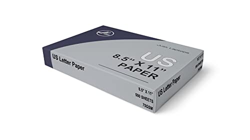 US Letter Premium Mehrzweck-Kopierpapier, 75 g/m², 21,6 x 27,9 cm, Weiß, 500 Blatt, 9 kg von Just Laptops