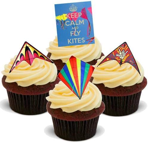 Keep Calm Fly Kites Mix - 12 essbare hochwertige stehende Waffeln Karte Kuchen Toppers Dekorationen, Keep Calm Fly Kites Mix - 12 Edible Stand Up Premium Wafer Card Cake Toppers Decorations Keep Calm Fly Kites Mix - 12 essbare hochwertige stehende Waffeln Karte Kuchen Toppers Dekorationen, Keep Calm Fly Kites Mix - 12 Edible Stand Up Premium Wafer Card Cake Toppers Decorations von Just Party Supplies