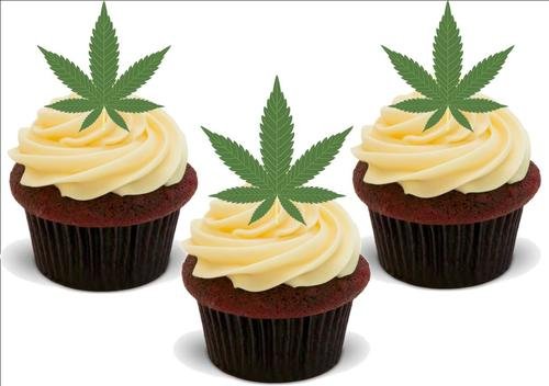 Marihuana Hash Blatt Gras -12 essbare hochwertige stehende Waffeln Kuchen Toppers, Marajuana Hash Leaf Grass - 12 Standup Premium Wafer Cake Toppers Marihuana Hash Blatt Gras -12 essbare hochwertige stehende Waffeln Kuchen Toppers, Marajuana Hash Leaf Grass - 12 Standup Premium Wafer Cake Toppers von Just Party Supplies