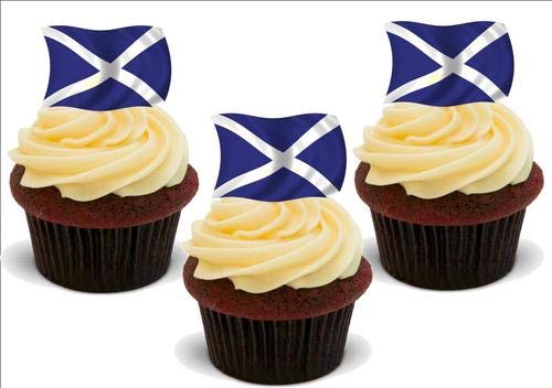 SCOTTISH FLAG SCHOTTLAND 12 essbare hochwertige stehende Waffeln Kuchen Toppers, SCOTTISH FLAG SCOTLAND 12 Standup Premium Wafer Cake Toppers SCOTTISH FLAG SCHOTTLAND 12 essbare hochwertige stehende Waffeln Kuchen Toppers, SCOTTISH FLAG SCOTLAND 12 Standup Premium Wafer Cake Toppers von Just Party Supplies