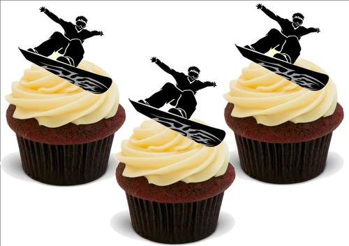 Just Party Supplies - 12 essbare hochwertige braune Waffel Kuchen Topper für Geburtstag Just Party Supplies - 12 essbare hochwertige braune Waffel Kuchen Topper für Geburtstag von Just Party Supplies