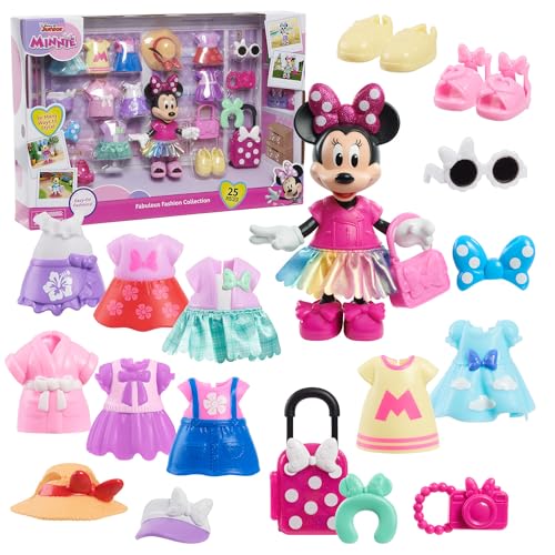 Just Play Disney Junior Minnie Mouse Fabulous Fashion Collection Gliederpuppe und Zubehör, 25-teilig, Kinderspielzeug ab 3 Jahren Just Play Disney Junior Minnie Mouse Fabulous Fashion Collection Gliederpuppe und Zubehör, 25-teilig, Kinderspielzeug ab 3 Jahren von Just Play