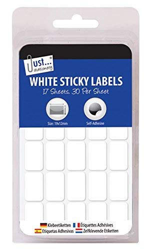 Sticky Labels Preis-Aufkleber x 510 Selbstklebend Einzelhandel 19mm x 12mm von Just stationery