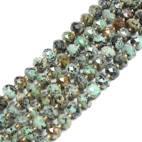10 mm afrikanische Türkis, facettierte Rondelle, lose Perlen, DIY-Schmuckherstellung, 39,9 - 40,6 cm 10 mm afrikanische Türkis, facettierte Rondelle, lose Perlen, DIY-Schmuckherstellung, 39,9 - 40,6 cm von Justinstones