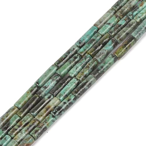 13 mm natürliche afrikanische Türkis-Säule Rohr Zylinder lose Perlen 15 "Schmuck machen DIY Armband Halskette von Justinstones
