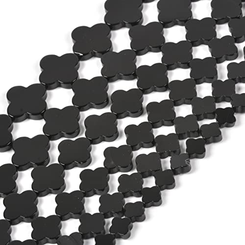 18 mm schwarzer Achat vierblättriges Kleeblatt Gemstome lose Perlen DIY Schmuckherstellung Perlen 40,6 cm 18 mm schwarzer Achat vierblättriges Kleeblatt Gemstome lose Perlen DIY Schmuckherstellung Perlen 40,6 cm von Justinstones