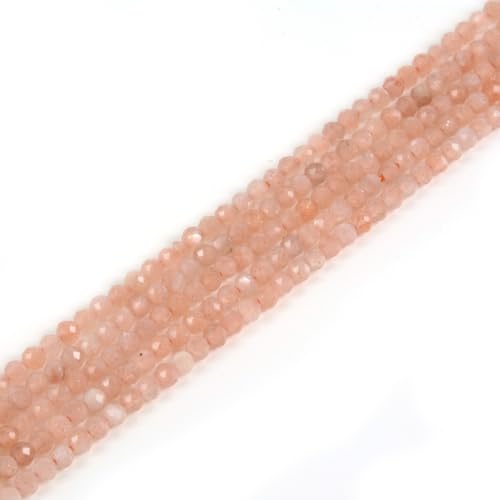 2 mm orangefarbener Sonnenstein, facettierter Edelstein, rund, lose Perlen, Strang, 39,4–40,6 cm, DIY-Schmuckherstellung 2 mm orangefarbener Sonnenstein, facettierter Edelstein, rund, lose Perlen, Strang, 39,4–40,6 cm, DIY-Schmuckherstellung von Justinstones