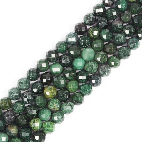 6 mm afrikanische Jade, facettierter Edelstein, rund, lose Perlen, Strang, 39,4–40,6 cm, DIY-Schmuckherstellung 6 mm afrikanische Jade, facettierter Edelstein, rund, lose Perlen, Strang, 39,4–40,6 cm, DIY-Schmuckherstellung von Justinstones