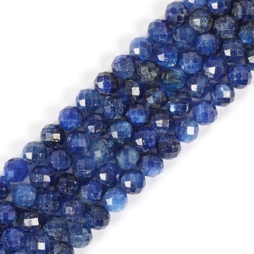 6 mm gefärbter Kyanit-Edelstein, rund, lose Perlen, Strang, 39,4–40,6 cm, DIY-Schmuckherstellung 6 mm gefärbter Kyanit-Edelstein, rund, lose Perlen, Strang, 39,4–40,6 cm, DIY-Schmuckherstellung von Justinstones