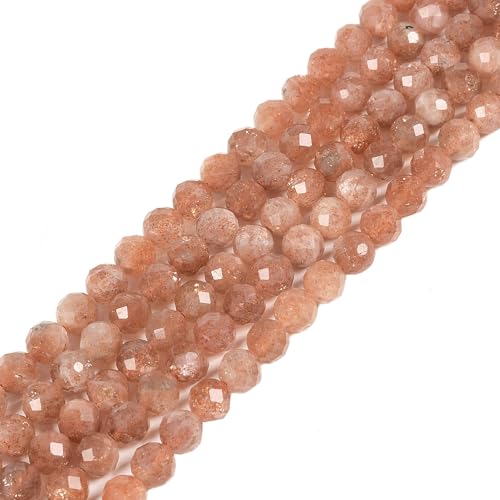 6 mm goldener Sonnenstein, facettierter Edelstein, rund, lose Perlen, Strang, 39,4–40,6 cm, DIY-Schmuckherstellung 6 mm goldener Sonnenstein, facettierter Edelstein, rund, lose Perlen, Strang, 39,4–40,6 cm, DIY-Schmuckherstellung von Justinstones