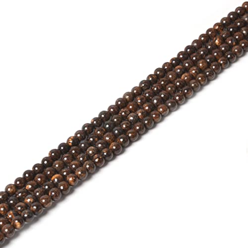 Bronzit 4 mm runde Heilkristalle lose Perlen 40,6 cm für Schmuckherstellung Perlen von Justinstones
