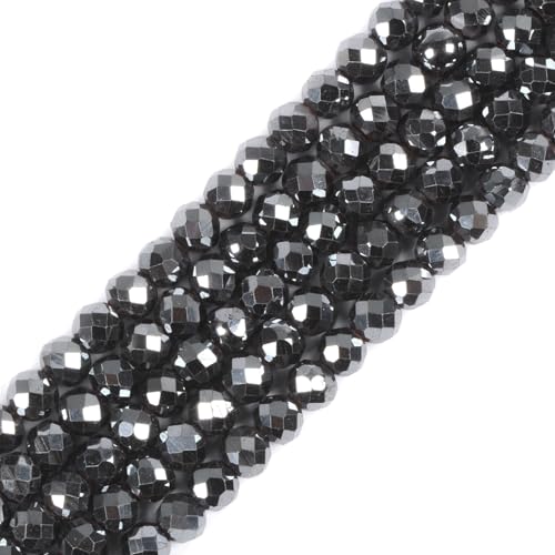 Häma, 3 mm, facettierter Edelstein, rund, lose Perlen, Strang, 39,4–40,6 cm, DIY-Schmuckherstellung von Justinstones