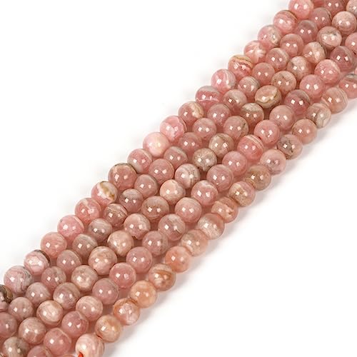 Natürliche Argentinien Rhodochrosit 4 mm runde lose Perlen 40,6 cm für Schmuckherstellung Perlen von Justinstones