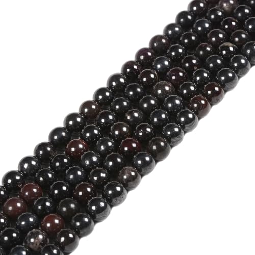 Natürliche Eisen-Sukilitperlen, lose Perlen, Halbedelsteine für Schmuckherstellung, DIY, Handarbeit, 40,6 cm von Justinstones