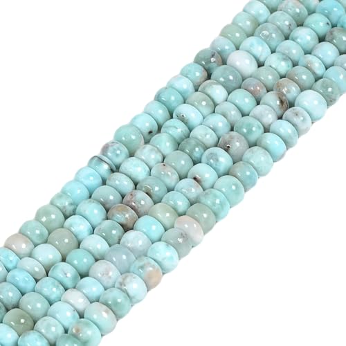 Natürliche Larimar-Perlen, 6 mm, lose Perlen, 38,1 cm, für DIY-Schmuckherstellung Natürliche Larimar-Perlen, 6 mm, lose Perlen, 38,1 cm, für DIY-Schmuckherstellung von Justinstones