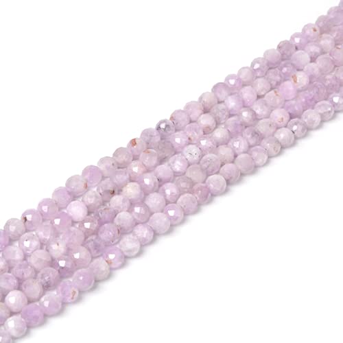 Natürlicher Kunzit, 4 mm, facettierte, runde Perlen, lose Perlen, 40,6 cm, für Schmuckherstellung Natürlicher Kunzit, 4 mm, facettierte, runde Perlen, lose Perlen, 40,6 cm, für Schmuckherstellung von Justinstones