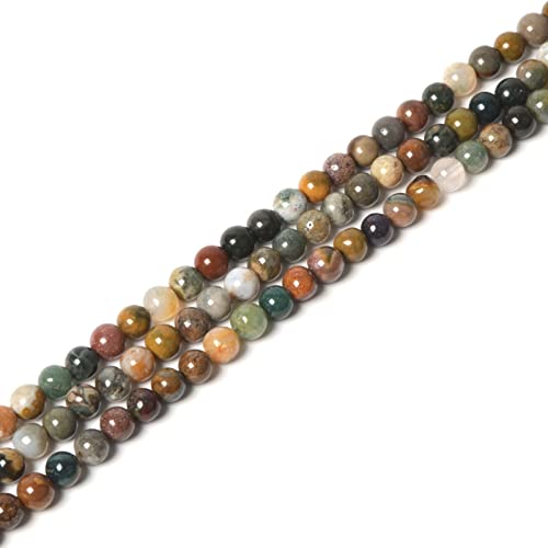 Natürlicher Ozeanachat, 4 mm, rund, lose Perlen, 40,6 cm für Schmuckherstellung, Perlen Natürlicher Ozeanachat, 4 mm, rund, lose Perlen, 40,6 cm für Schmuckherstellung, Perlen von Justinstones
