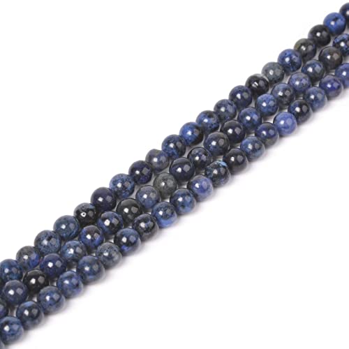 Natürlicher Sodalith, 4 mm, runde lose Perlen, 40,6 cm für Schmuckherstellung, Perlen von Justinstones