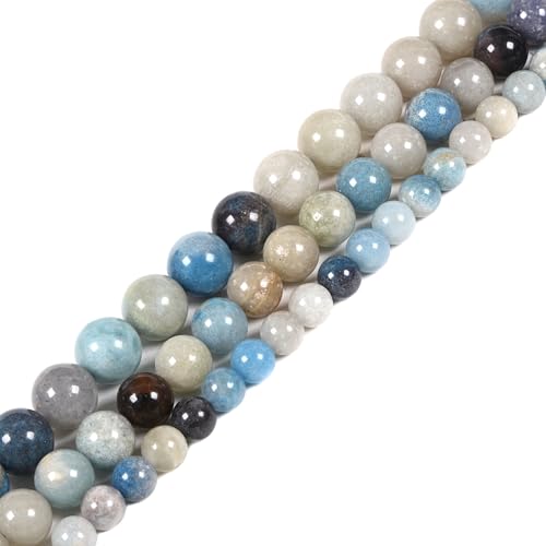 Natürlicher Trolleite 6 mm Edelstein, rund, lose Perlen, Strang für DIY-Armbänder, Halsketten, Schmuckherstellung Natürlicher Trolleite 6 mm Edelstein, rund, lose Perlen, Strang für DIY-Armbänder, Halsketten, Schmuckherstellung von Justinstones