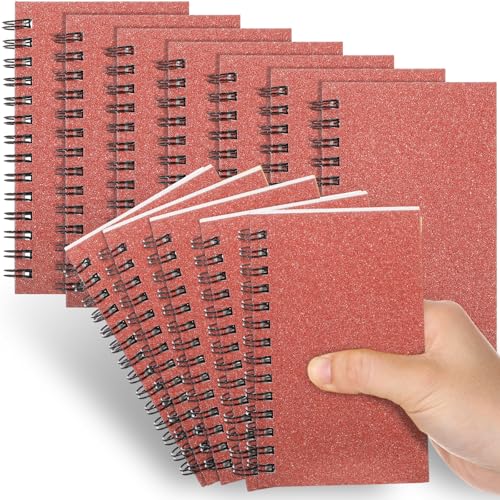 Jutom Kleine Spiralnotizbücher, Notizblöcke, 7,6 x 12,7 cm, kleine Taschennotizbücher mit linierten Seiten, kleine Tagebücher für Büro, Schule, Arbeit, Schreibbedarf, 120 Seiten, Roségold, 18 Stück Jutom Kleine Spiralnotizbücher, Notizblöcke, 7,6 x 12,7 cm, kleine Taschennotizbücher mit linierten Seiten, kleine Tagebücher für Büro, Schule, Arbeit, Schreibbedarf, 120 Seiten, Roségold, 18 Stück von Jutom