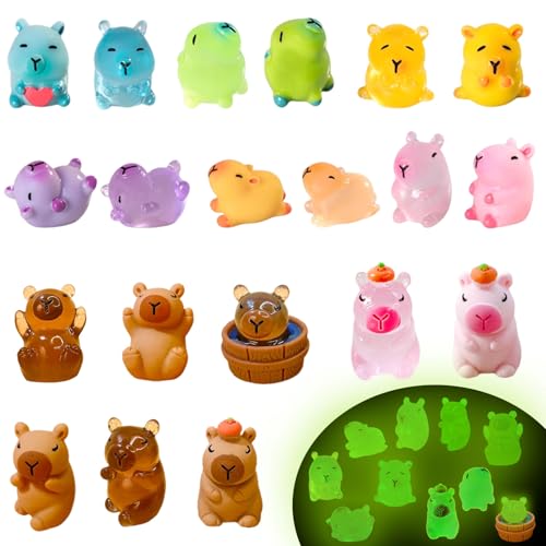 Juvanovo Capybara Figuren, 20 Stück Capybara Tortendeko, Capybara Kuchendeko, Capybara Mini Figuren Set, Capybara Miniatur Gartenzubehör, Dekoration für Torten Puppenhaus Juvanovo Capybara Figuren, 20 Stück Capybara Tortendeko, Capybara Kuchendeko, Capybara Mini Figuren Set, Capybara Miniatur Gartenzubehör, Dekoration für Torten Puppenhaus von Juvanovo