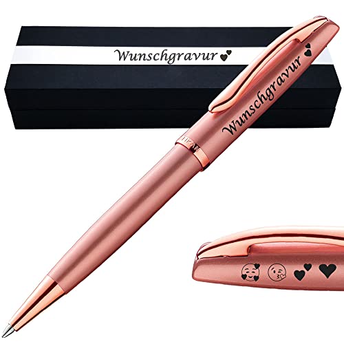 PeIikan Kugelschreiber mit Gravur als Geschenk | Emoji Gravur | Kugelschreiber Jazz Noble Elegance Pink Rose - mit AMAZON KONFIGURATOR online gestalten ! Wunschgravur mit Symbolen PeIikan Kugelschreiber mit Gravur als Geschenk | Emoji Gravur | Kugelschreiber Jazz Noble Elegance Pink Rose - mit AMAZON KONFIGURATOR online gestalten ! Wunschgravur mit Symbolen von Juwelier Schönschmied