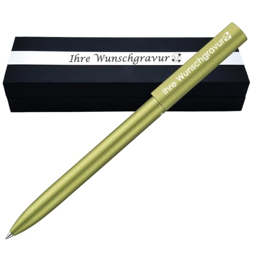 Pelikan Kugelschreiber Ineo® mit Gravur | inkl. Etui mit Wunschgravur (Platz für 10 Stifte) | Frühlings- Grün | Geschenkverpackung mit Gravur | Geschenk zum Abschluss PS271Box2 von Juwelier Schönschmied