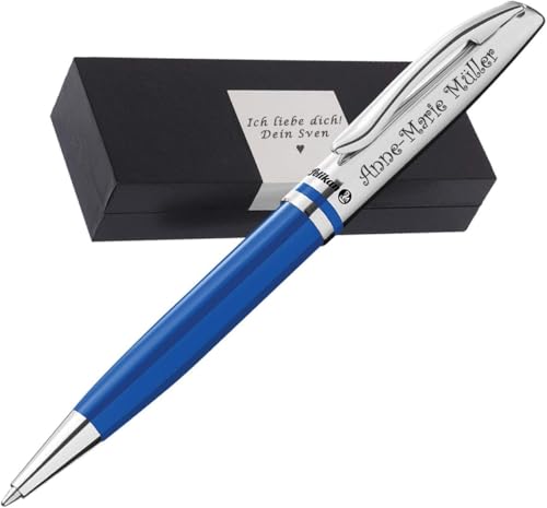 Pelikan Kugelschreiber mit Gravur als Geschenk Wunschsymbol Inklusive moderne Geschenkverpackung Kugelschreiber Jazz Classic K35 Royalblau FS PS14 - direkt online gestalten ! von Juwelier Schönschmied