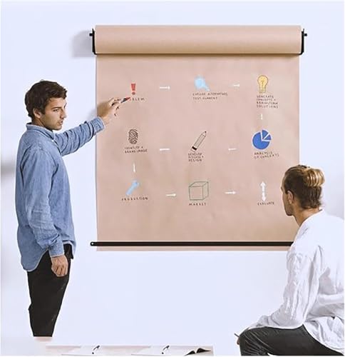 Wandmontierter Kraftpapierspender, hängende Papierrolle mit Schneider(60cm/24inch wide) von JvFbjLF