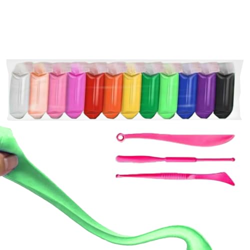 Clay Modeling Kit, Color Air Dry Clay, Safe Non-Stick Playdough, Craft Activity Set, Soft Molding Dough, Educational Hands-On Toy, Ideal for Classroom Home Kids Girls Boys Adults von Jvjggag